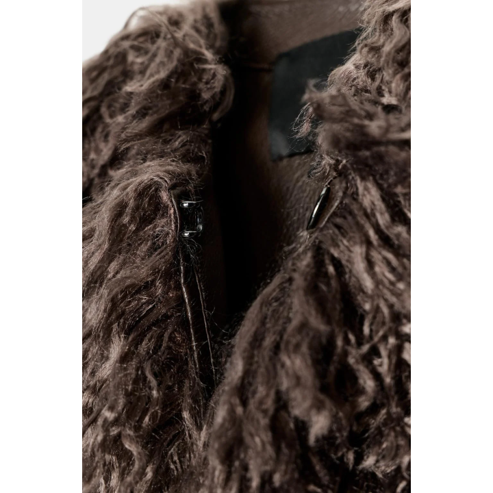 ПАЛЬТО ИЗ ИСКУССТВЕННОГО МЕХА — ZW COLLECTION