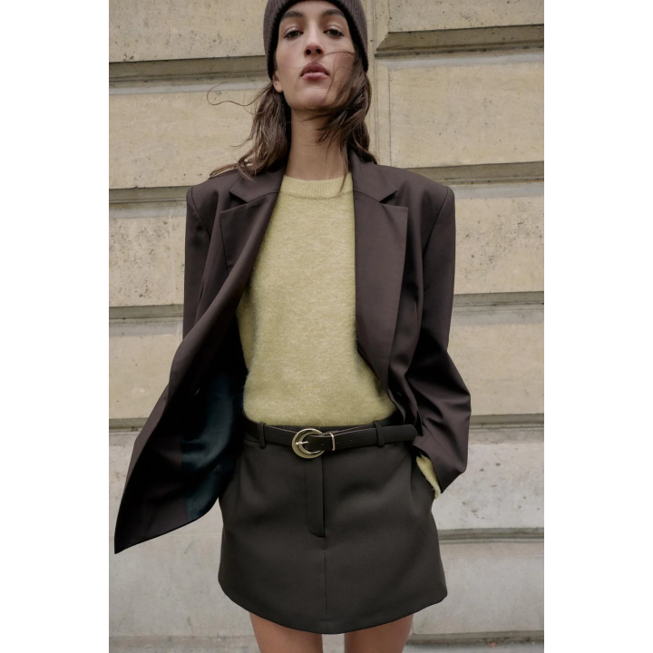 КОРОТКОЕ ПАЛЬТО ИЗ ИСКУССТВЕННОГО МЕХА