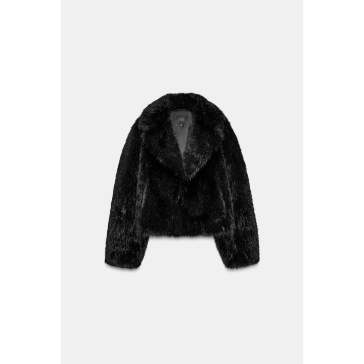 КОРОТКОЕ ПАЛЬТО ИЗ ИСКУССТВЕННОГО МЕХА