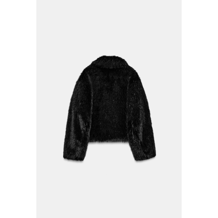 КОРОТКОЕ ПАЛЬТО ИЗ ИСКУССТВЕННОГО МЕХА