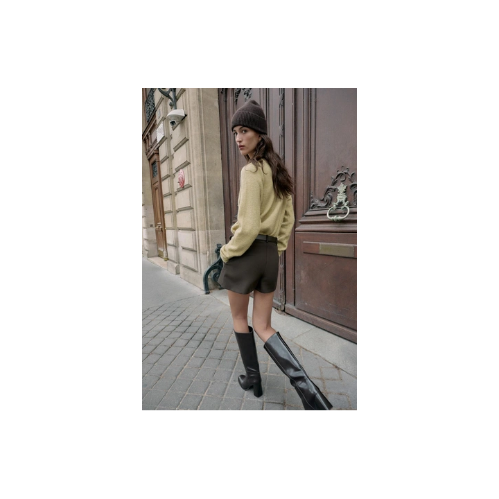 КОРОТКОЕ ПАЛЬТО ИЗ ИСКУССТВЕННОГО МЕХА