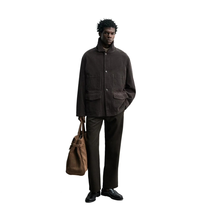 ВЕЛЬВЕТОВАЯ КУРТКА С КАРМАНАМИ