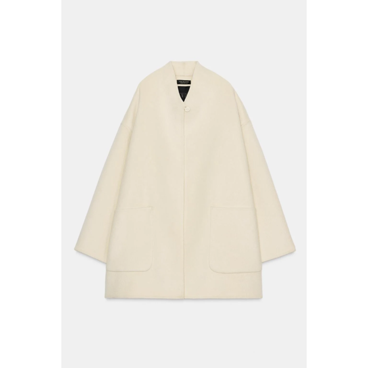 ПАЛЬТО-КЕЙП ИЗ СМЕСОВОЙ ШЕРСТИ — ZW COLLECTION