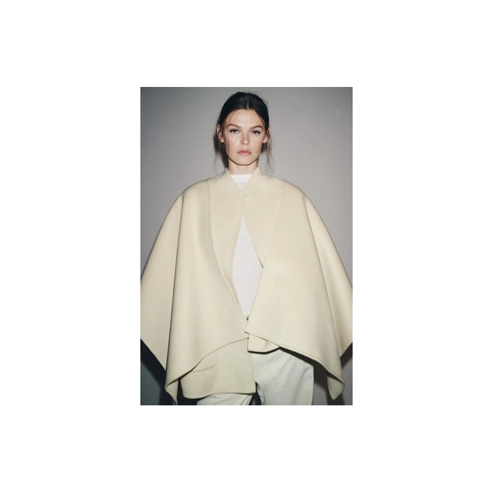 ПАЛЬТО-КЕЙП ИЗ СМЕСОВОЙ ШЕРСТИ — ZW COLLECTION