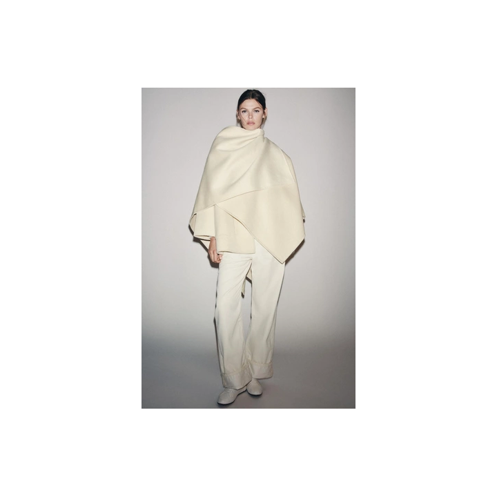 ПАЛЬТО-КЕЙП ИЗ СМЕСОВОЙ ШЕРСТИ — ZW COLLECTION