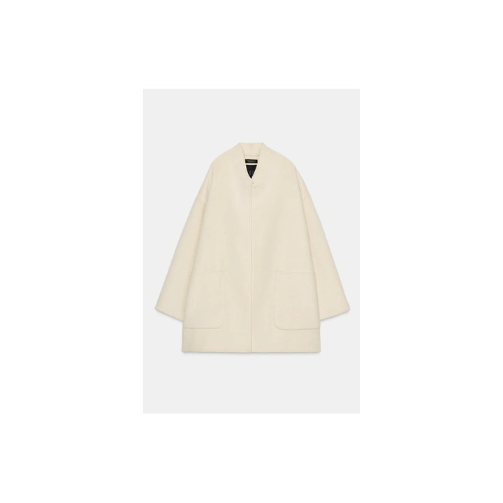 ПАЛЬТО-КЕЙП ИЗ СМЕСОВОЙ ШЕРСТИ — ZW COLLECTION