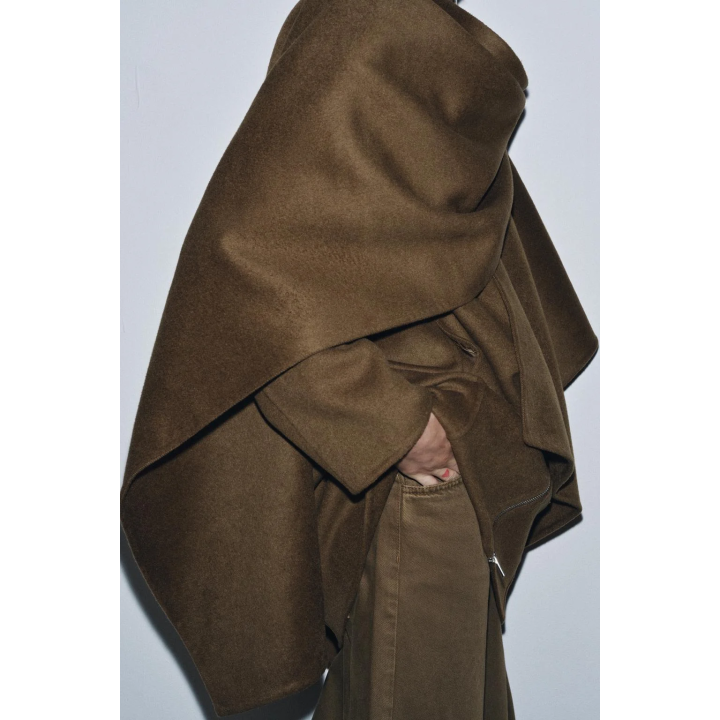 ПАЛЬТО-КЕЙП ИЗ ШЕРСТИ — ZW COLLECTION