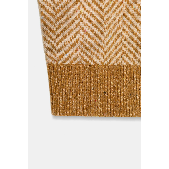 ЖИЛЕТ В ЕЛОЧКУ ИЗ СМЕСОВОЙ ШЕРСТИ