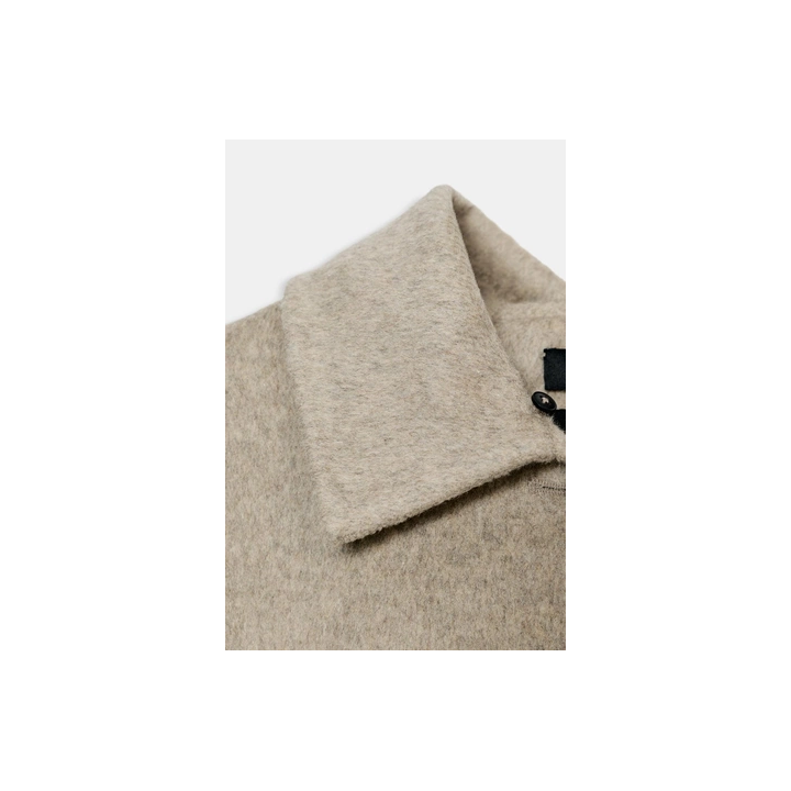 ПАЛЬТО ИЗ ШЕРСТИ С ВОРОТНИКОМ ИЗ ИСКУССТВЕННОГО МЕХА — ZW COLLECTION