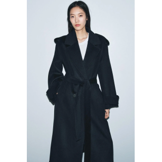 ДЛИННОЕ ПАЛЬТО ИЗ СМЕСОВОЙ ШЕРСТИ — ZW COLLECTION LIMITED EDITION