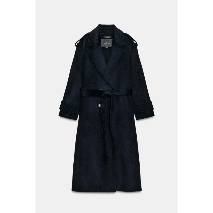ДЛИННОЕ ПАЛЬТО ИЗ СМЕСОВОЙ ШЕРСТИ — ZW COLLECTION LIMITED EDITION