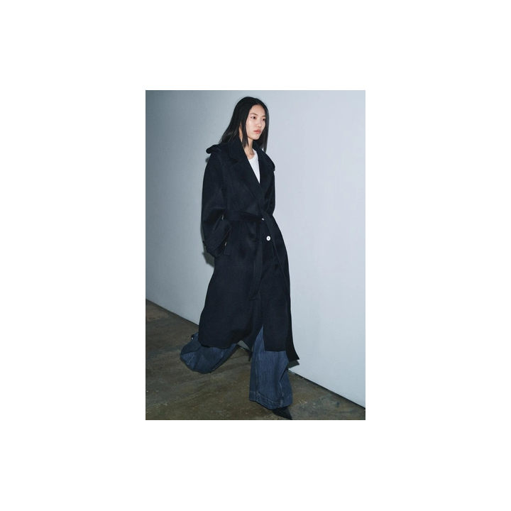 ДЛИННОЕ ПАЛЬТО ИЗ СМЕСОВОЙ ШЕРСТИ — ZW COLLECTION LIMITED EDITION