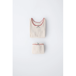 Набор из футболки и трусиков с узором - 1/2 - 6 лет