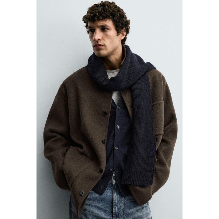 КУРТКА-РУБАШКА ИЗ ШЕРСТИ С КАРМАНАМИ