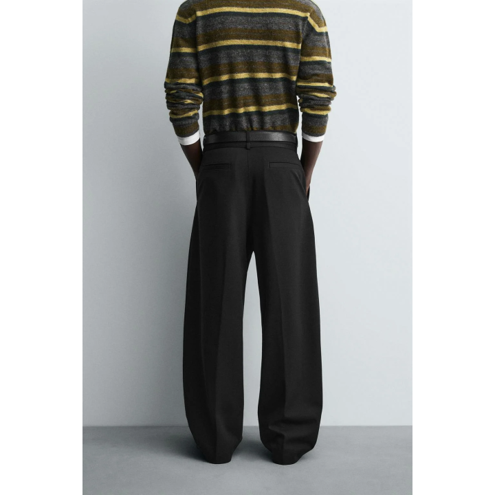 Брюки-шаровары с вытачками и поясом