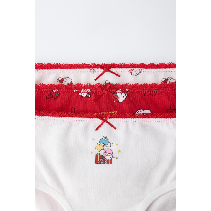 1-6 ЛЕТ/НАБОР ИЗ ТРЕХ ТРУСОВ HELLO KITTY © SANRIO