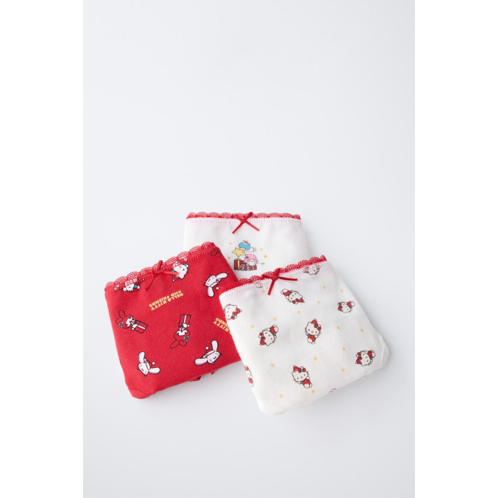 1-6 ЛЕТ/НАБОР ИЗ ТРЕХ ТРУСОВ HELLO KITTY © SANRIO