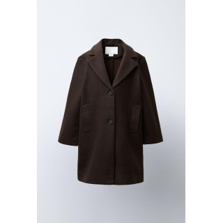 ДЛИННОЕ ПАЛЬТО ИЗ ШЕРСТЯНОЙ ТКАНИ