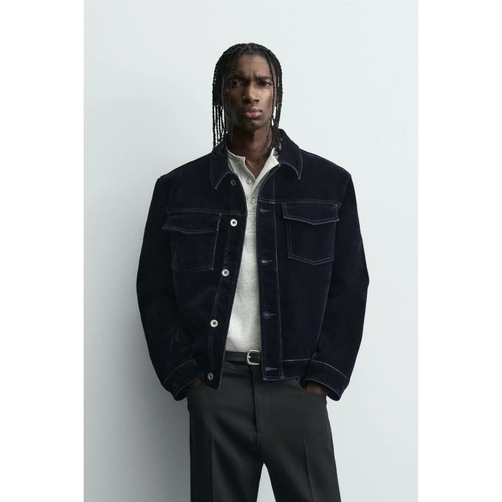 КУРТКА С ФЛОКИРОВАННЫМ ВЕЛЬВЕТОМ