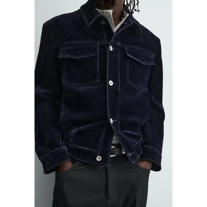 КУРТКА С ФЛОКИРОВАННЫМ ВЕЛЬВЕТОМ