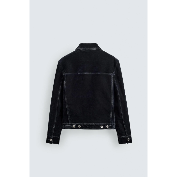 КУРТКА С ФЛОКИРОВАННЫМ ВЕЛЬВЕТОМ