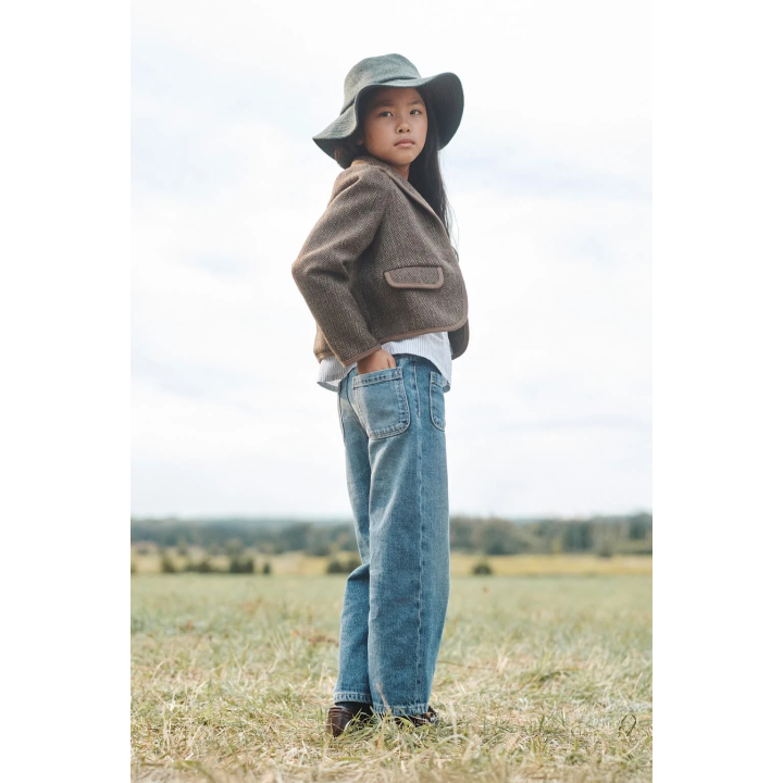 Укороченный жакет-блейзер в мелкую клетку из ограниченной коллекции