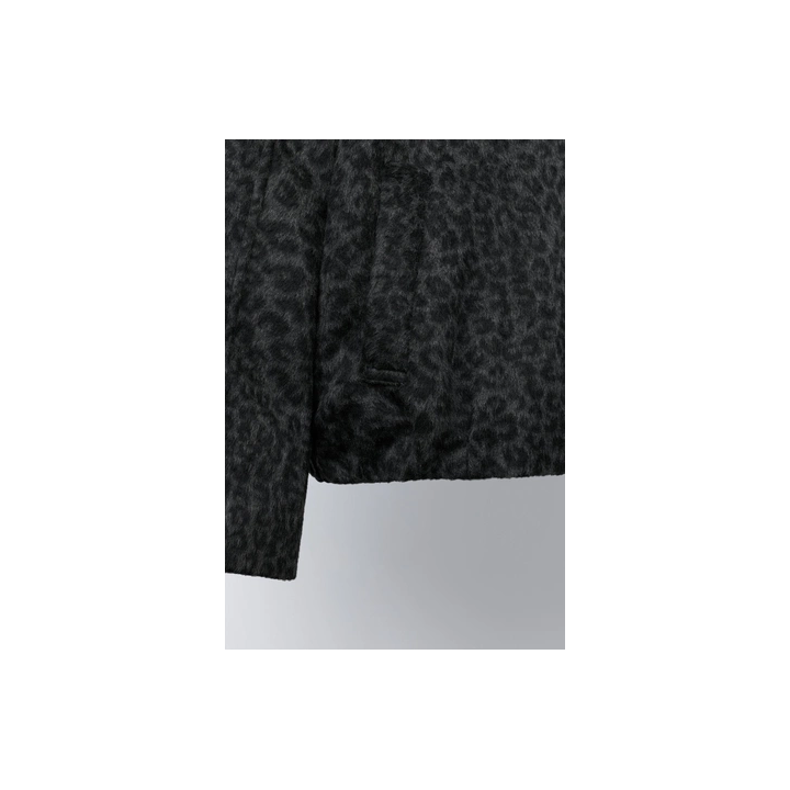 КУРТКА ИЗ СИНТЕТИЧЕСКОЙ ШЕРСТИ С АНИМАЛИСТИЧЕСКИМ ПРИНТОМ