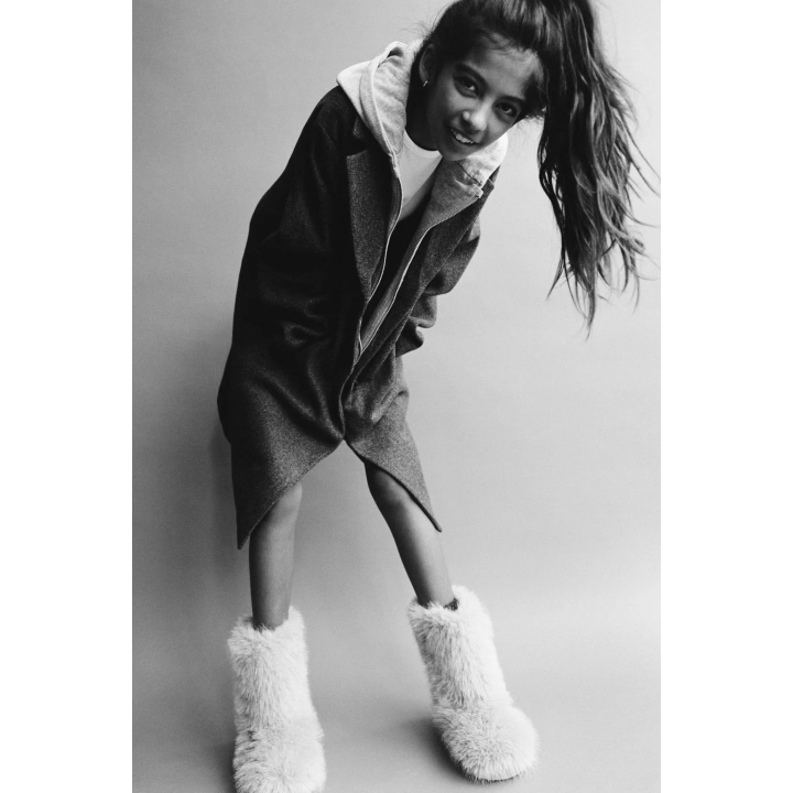 ДЛИННОЕ ПАЛЬТО СО СЪЕМНЫМ КАПЮШОНОМ