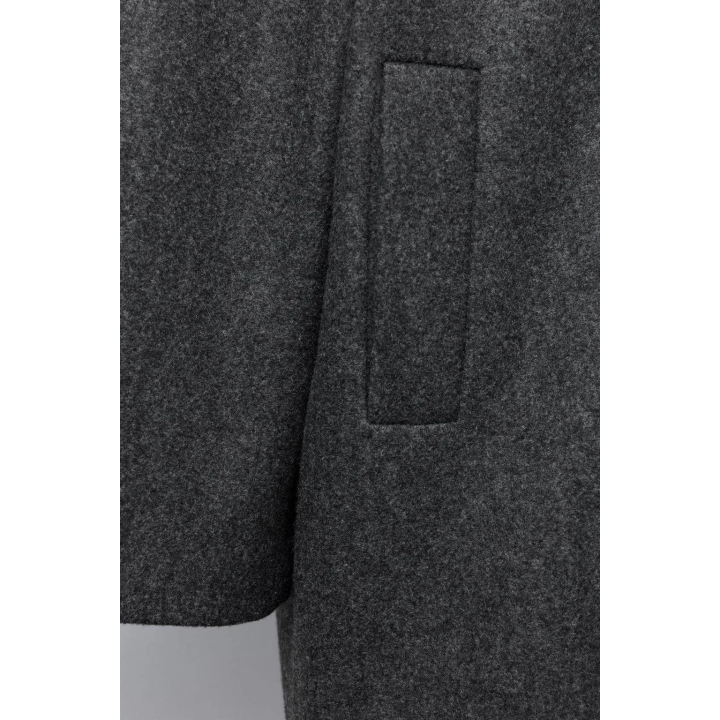 ДЛИННОЕ ПАЛЬТО СО СЪЕМНЫМ КАПЮШОНОМ