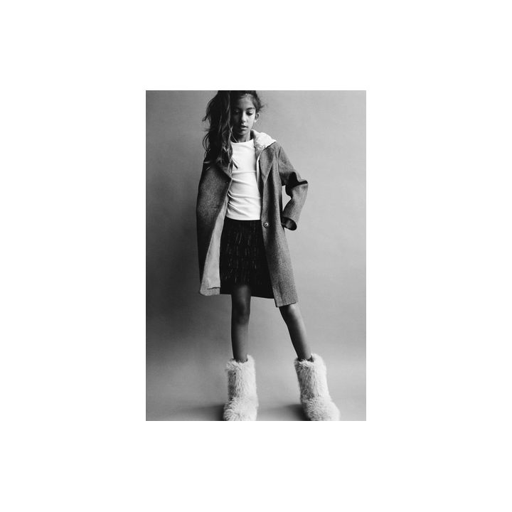 ДЛИННОЕ ПАЛЬТО СО СЪЕМНЫМ КАПЮШОНОМ