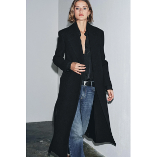 ПАЛЬТО ИЗ СМЕСОВОЙ ШЕРСТИ С ПОЯСОМ — ZW COLLECTION