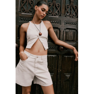 КОРОТКИЙ ДЖИНСОВЫЙ ЖИЛЕТ Z1975