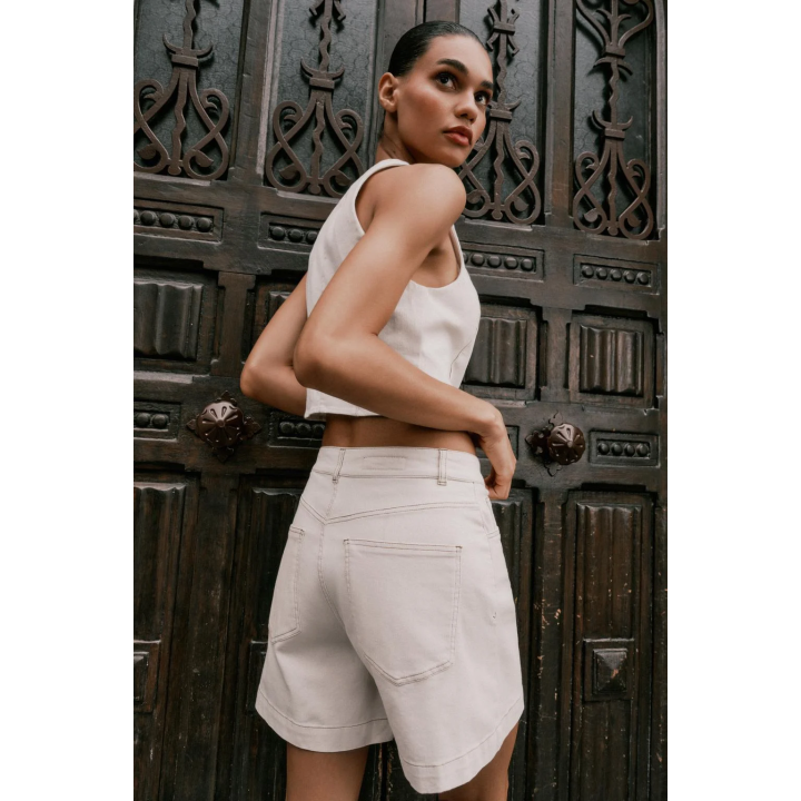 КОРОТКИЙ ДЖИНСОВЫЙ ЖИЛЕТ Z1975