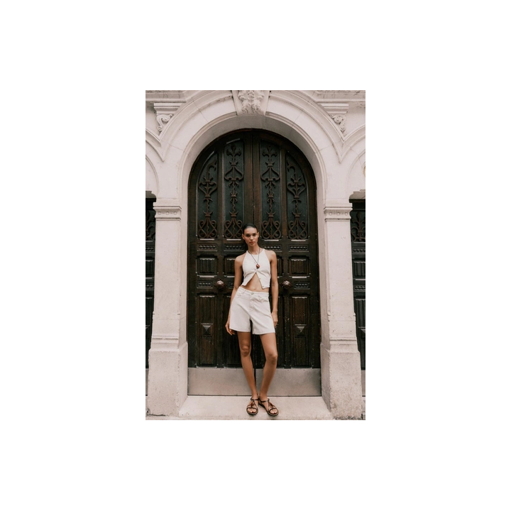 КОРОТКИЙ ДЖИНСОВЫЙ ЖИЛЕТ Z1975