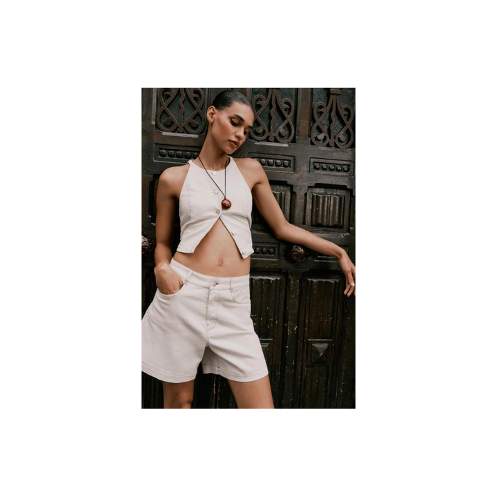 КОРОТКИЙ ДЖИНСОВЫЙ ЖИЛЕТ Z1975