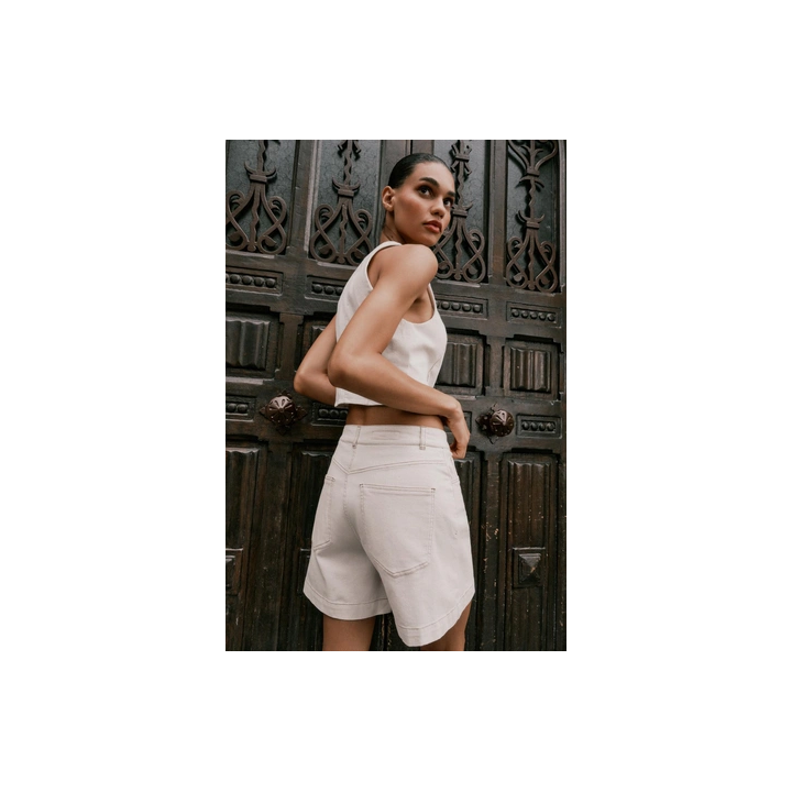 КОРОТКИЙ ДЖИНСОВЫЙ ЖИЛЕТ Z1975