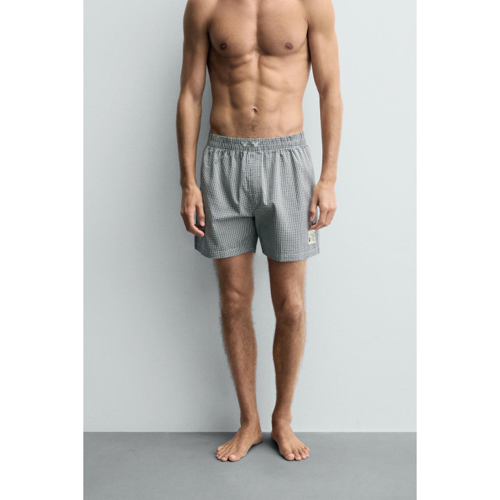 ТРУСЫ-БОКСЕРЫ ИЗ ПОПЛИНА В КЛЕТКУ HARRY LAMBERT FOR ZARA X DISNEY