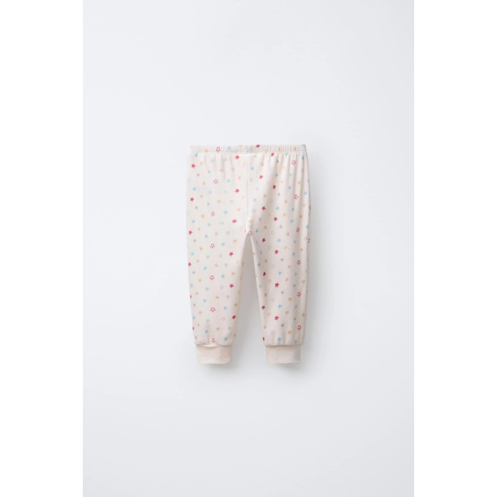 Пижама с двумя звездами из бархата на 2-6 лет