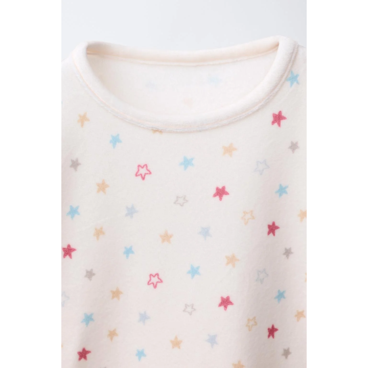 Пижама с двумя звездами из бархата на 2-6 лет