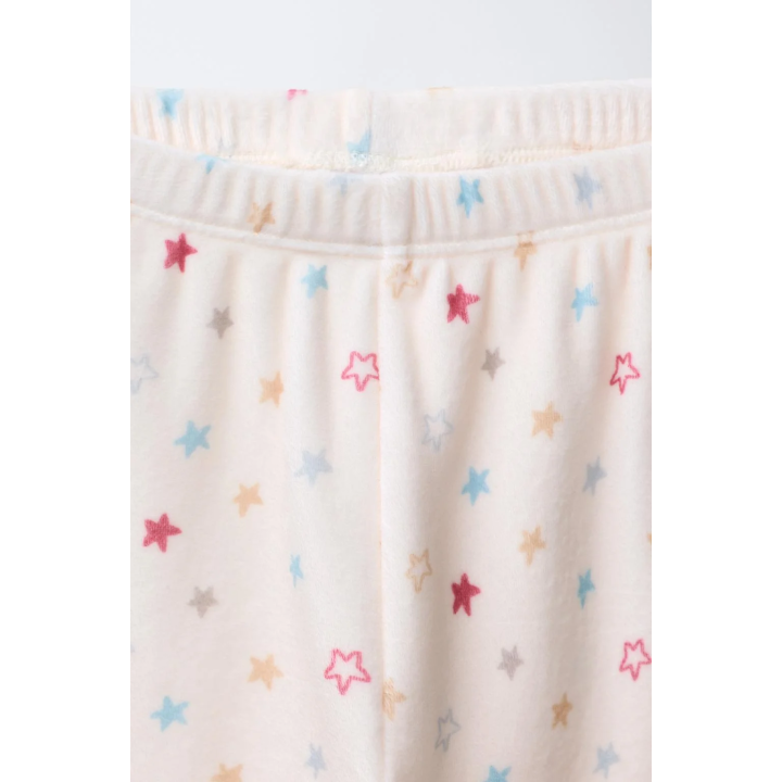 Пижама с двумя звездами из бархата на 2-6 лет