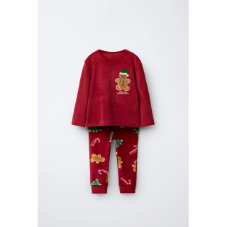 Пижама ages 2-6 / velvet cookie patch