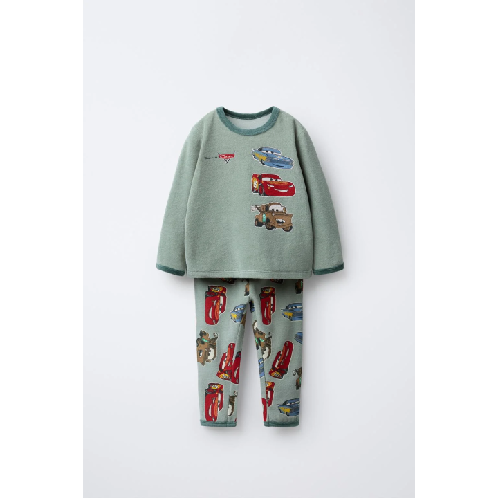 2-6 ЛЕТ/ ВЕЛЬВЕТОВАЯ ПИЖАМА CARS LIGHTNING MCQUEEN AND FRIENDS © DISNEY