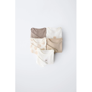 НАБОР ИЗ ПЯТИ БОДИ С ПРИНТОМ СОБАЧЕК