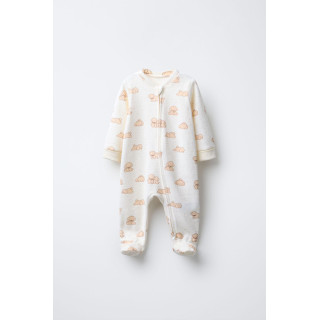 КОМБИНЕЗОН ИЗ ВЕЛЮРА С ПРИНТОМ «СОБАЧКИ»