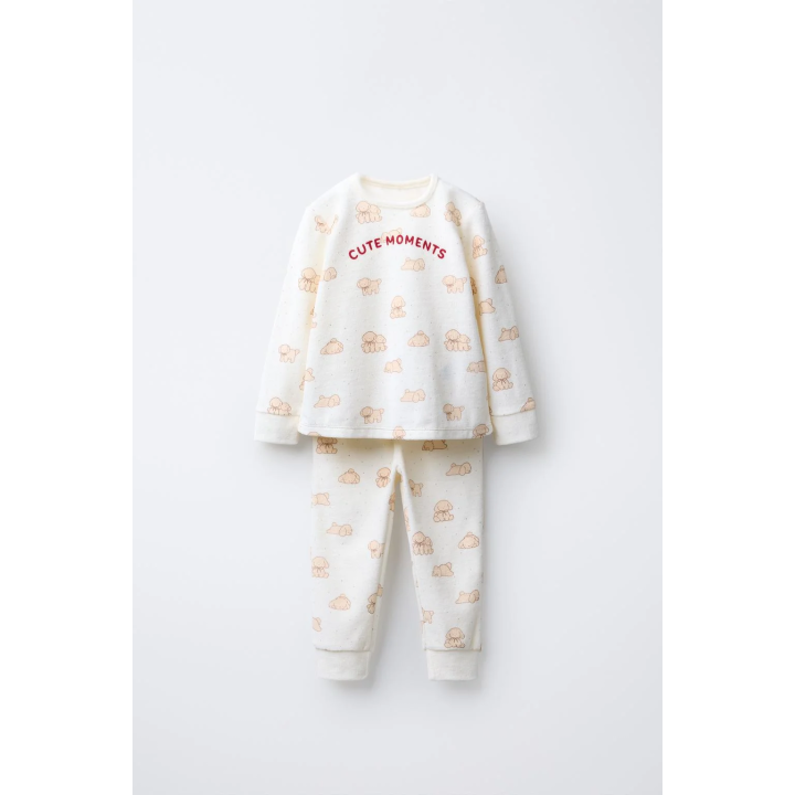 2-6 ЛЕТ/ ВЕЛЮРОВАЯ ПИЖАМА С СОБАЧКАМИ