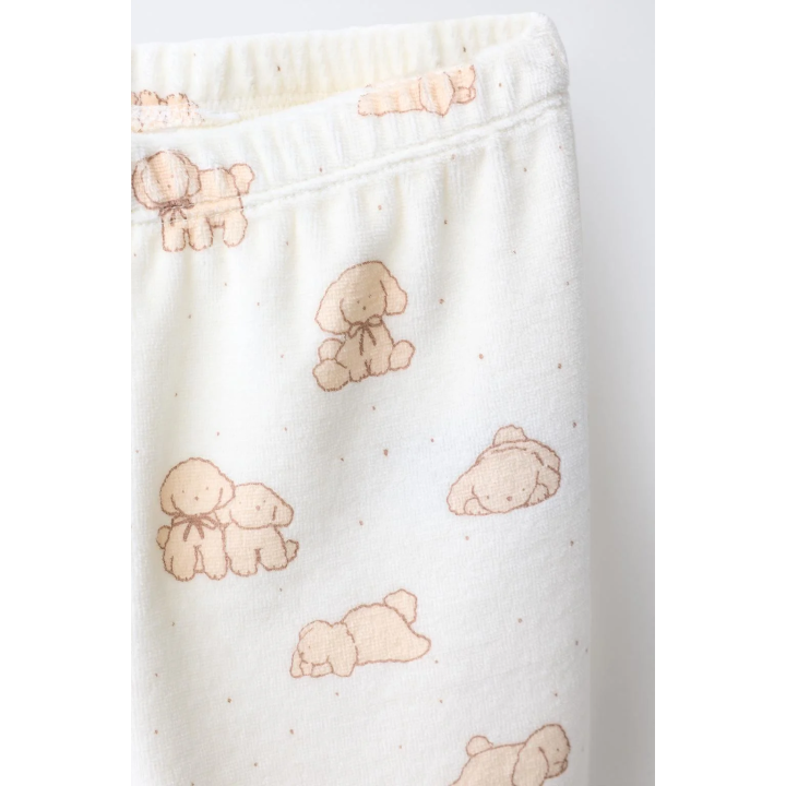 2-6 ЛЕТ/ ВЕЛЮРОВАЯ ПИЖАМА С СОБАЧКАМИ