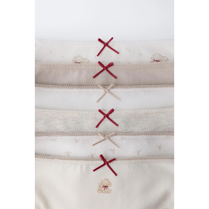 2–6 ЛЕТ/ НАБОР ИЗ ШЕСТИ ТРУСОВ С ПРИНТОМ ЩЕНКОВ