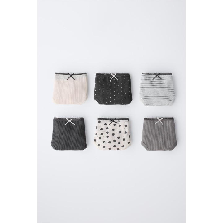 2–6 ЛЕТ/ НАБОР ИЗ ШЕСТИ ТРУСОВ С ПРИНТОМ