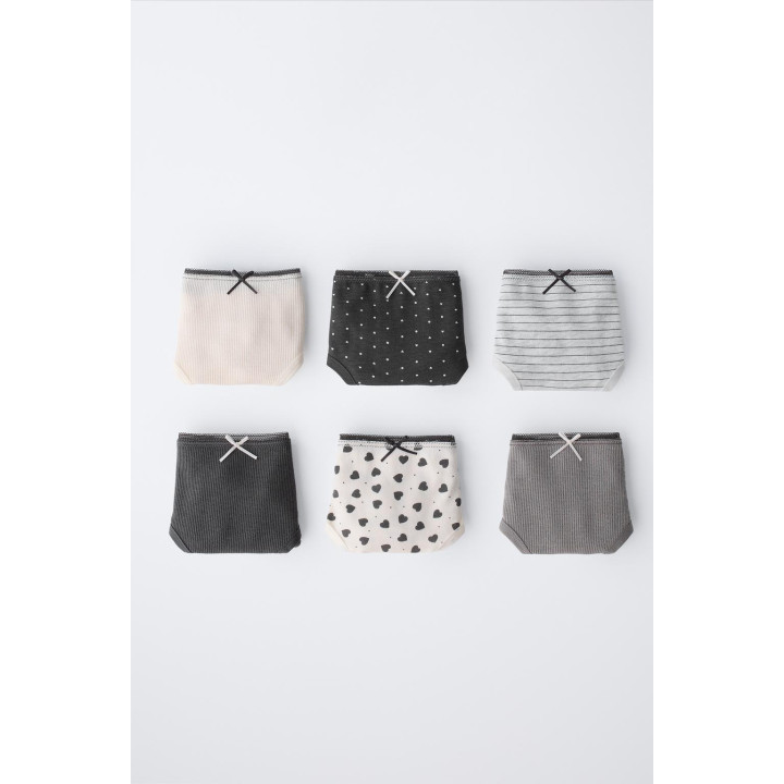 2–6 ЛЕТ/ НАБОР ИЗ ШЕСТИ ТРУСОВ С ПРИНТОМ