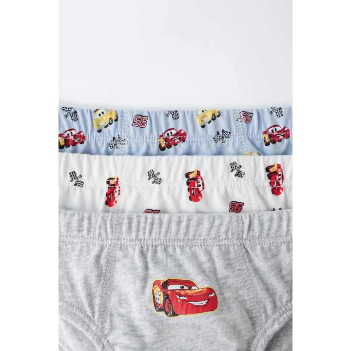 2-6 ЛЕТ/НАБОР ИЗ ТРЕХ ТРУСОВ С ПРИНТОМ CARS © DISNEY